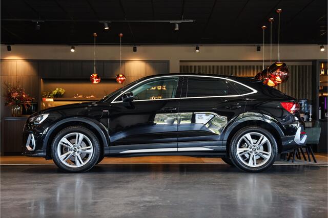 Audi Q3 Sportback 45 TFSI e S Edition Leer, ACC Actieve Cruise Control, Keyless Go, Camera, DSP Sound system, DAB, Spiegel/ Ambiente pakket, Lmv.