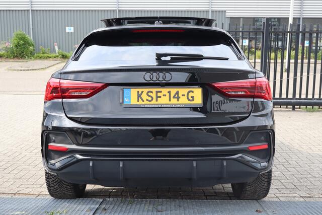 Audi Q3 Sportback 45 TFSI e Edition 3x S-Line! Panoramadak/Sonos audio/Afneembare trekhaak/Stuur+stoelverwarming/Apple carplay/Achteruitrijcamera/Parkeersensoren/DAB