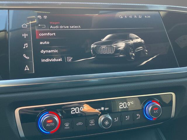 Audi Q3 Sportback 45 TFSIe 180KW/245PK S Edition Panoramadak · Camera + parkeersensoren · Apple/Android Car Play ·