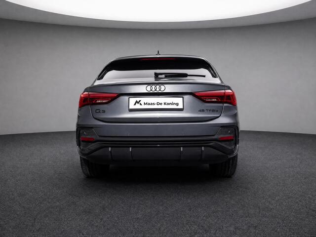 Audi Q3 Sportback 45 TFSI e 245pk S Edition · Panoramadak · Lederen Bekleding · 360 Camera · Wegklapbare Trekhaak · SONOS Audio · Stoelverwarming · Elek. Achterklep · 21'' velgen · Adaptive Cruise Control ·