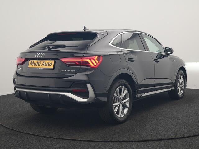 Audi Q3 Sportback 45 TFSI e 2x S Line PHEV 245pk Dealer O.H | Adaptive Cruise | 360 Camera | Blis | Sporstoelen Verwarmd | Carplay | Navigatie | DAB | Virtual | 18"L.M | Plug In Hybrid