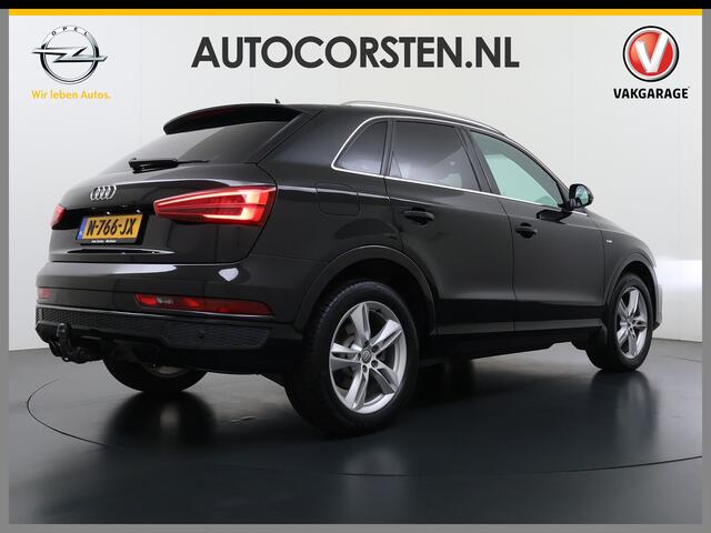 Audi Q3 1.4TFSI 150PK Automaat Sport S Line Trekhaak Stoelverwarming Bose®-Audio Navi Ecc CoD Pdc Edition Elek.Achterklep Bluetooth Lmv Led Privacy Glas Isofix Keyless 1.800KG Trekgewicht