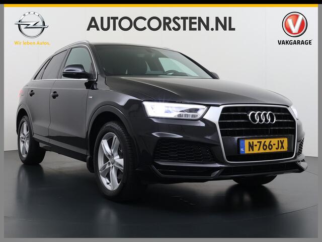 Audi Q3 1.4TFSI 150PK Automaat Sport S Line Trekhaak Stoelverwarming Bose®-Audio Navi Ecc CoD Pdc Edition Elek.Achterklep Bluetooth Lmv Led Privacy Glas Isofix Keyless 1.800KG Trekgewicht