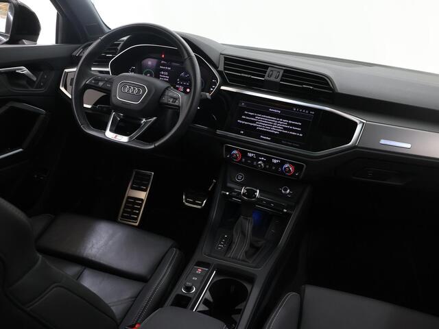Audi Q3 45 TFSI e S edition | SOH 96% | Optiek-Pakket Zwart | Panoramadak | Elektr. Trekhaak | Leder | Adaptieve Cruise Control | Achteruitrijcamera | S-Line In/Exterieur | Stoelverwarming |