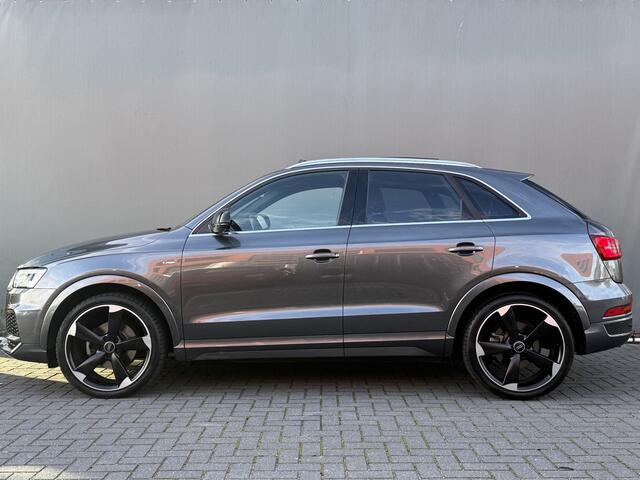 Audi Q3 BWJ 2018 | 1.4 TFSI | S-LINE | AUTOMAAT | PANORAMADAK | ELEKTR. STOEL | TREKHAAK | KEYLESS | HALF LEDER | RS VELGEN | ELEKTR. KLEP | FULL LED | CLIMA | BLUETOOTH | NAVI | PDC |