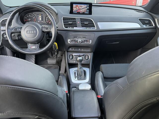 Audi Q3 BWJ 2018 | 1.4 TFSI | S-LINE | AUTOMAAT | PANORAMADAK | ELEKTR. STOEL | TREKHAAK | KEYLESS | HALF LEDER | RS VELGEN | ELEKTR. KLEP | FULL LED | CLIMA | BLUETOOTH | NAVI | PDC |