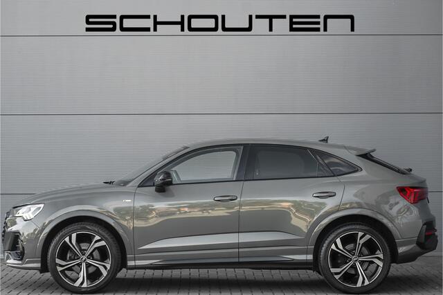 Audi Q3 Sportback 35 TFSI S Edition Zwart Optiek Chronosgrau Leder Camera 20"
