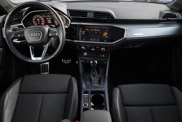 Audi Q3 40 TFSI quattro edition one 190PK / 140kW DSG, S-Line in- en exterieur, LED Matrix koplampen, dynamische richtingaanwijzers achter, verwarmbare voorstoelen, verwarmbaar multifunctioneel lederen stuurwiel, achteruitrijcamera (Rear View), parkeersensoren voor en achter (PDC), navigatie, dodehoekdetectie (Side Assist), elektrische achterklep, panoramadak, elektrisch verstel- en verwarmbare buitenspiegels, 2-zone climatronic, virtual cockpit, keyless start & entry, privacy glas, cruise control, dimmende binnenspiegel etc. – foto 2