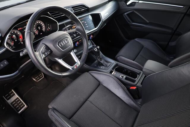 Audi Q3 40 TFSI quattro edition one 190PK / 140kW DSG, S-Line in- en exterieur, LED Matrix koplampen, dynamische richtingaanwijzers achter, verwarmbare voorstoelen, verwarmbaar multifunctioneel lederen stuurwiel, achteruitrijcamera (Rear View), parkeersensoren voor en achter (PDC), navigatie, dodehoekdetectie (Side Assist), elektrische achterklep, panoramadak, elektrisch verstel- en verwarmbare buitenspiegels, 2-zone climatronic, virtual cockpit, keyless start & entry, privacy glas, cruise control, dimmende binnenspiegel etc. – foto 4