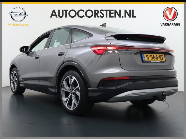 Audi Q4 Sportback e-tron 40 204pk 77kWh Adap.Cruise Sport-St. 20" Apple Carplay Android Camera Navi Matrix Led Elek.Achterklep Trekhaak Ecc Stoelverwarming Pdc DAB Wifi Advanced Edition Audi sound system Assistentiepakketten-Parking/Tour/Plus 1e Eigenaar Origineel Nederlan