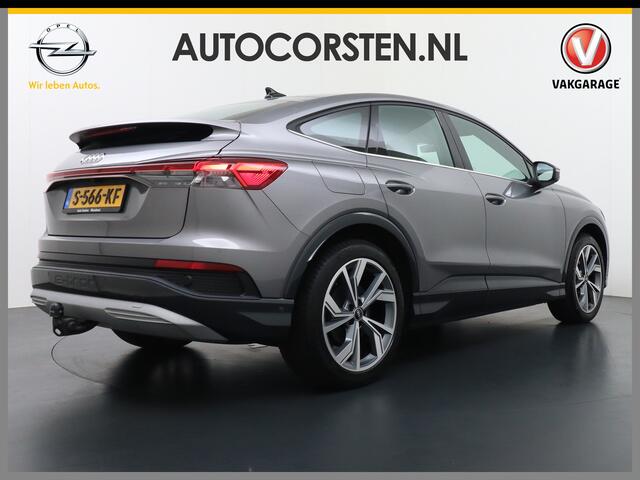 Audi Q4 Sportback e-tron 40 204pk 77kWh Adap.Cruise Sport-St. 20" Apple Carplay Android Camera Navi Matrix Led Elek.Achterklep Trekhaak Ecc Stoelverwarming Pdc DAB Wifi Advanced Edition Audi sound system Assistentiepakketten-Parking/Tour/Plus 1e Eigenaar Origineel Nederlan