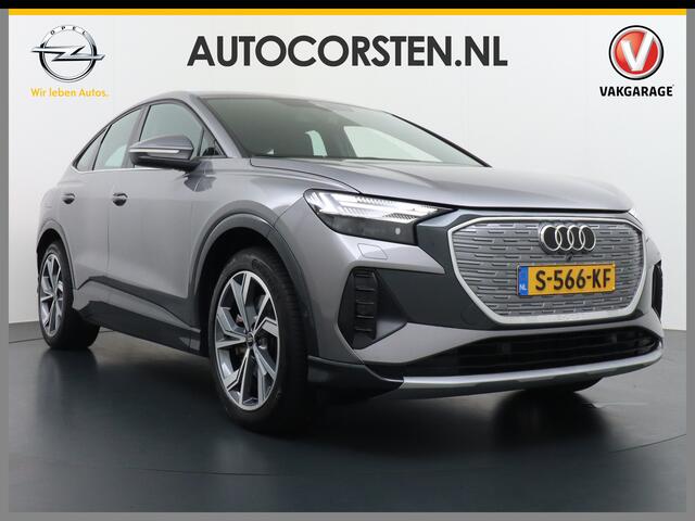 Audi Q4 Sportback e-tron 40 204pk 77kWh Adap.Cruise Sport-St. 20" Apple Carplay Android Camera Navi Matrix Led Elek.Achterklep Trekhaak Ecc Stoelverwarming Pdc DAB Wifi Advanced Edition Audi sound system Assistentiepakketten-Parking/Tour/Plus 1e Eigenaar Origineel Nederlan