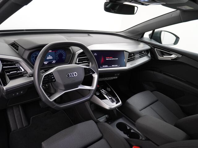 Audi Q4 Sportback e-tron 40 204pk 77kWh Adap.Cruise Sport-St. 20" Apple Carplay Android Camera Navi Matrix Led Elek.Achterklep Trekhaak Ecc Stoelverwarming Pdc DAB Wifi Advanced Edition Audi sound system Assistentiepakketten-Parking/Tour/Plus 1e Eigenaar Origineel Nederlan