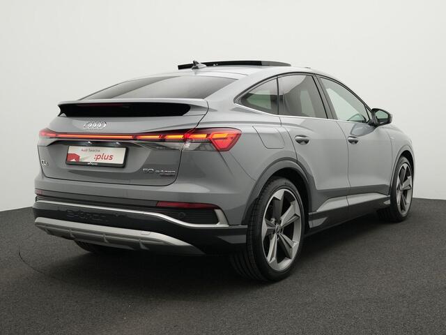 Audi Q4 Sportback e-tron 50 quattro S edition 77 kWh 299 pk / S-Line | Panoramadak | Matrix LED | Geheugenstoel | Sonos | Leder/alcantara