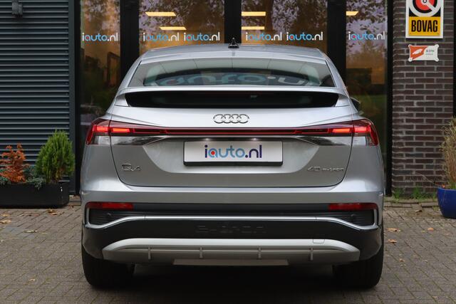 Audi Q4 Sportback e-tron 40 S edition 77 kWh S-Line/Camera/Keyless/Head-up/Elek. klep/ACC/20"/Trekhaak wegkl.