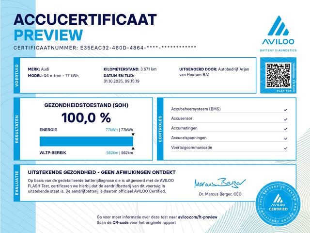 Audi Q4 Sportback 45 Edition 82 kWh Trekhaak, ACC, Leder