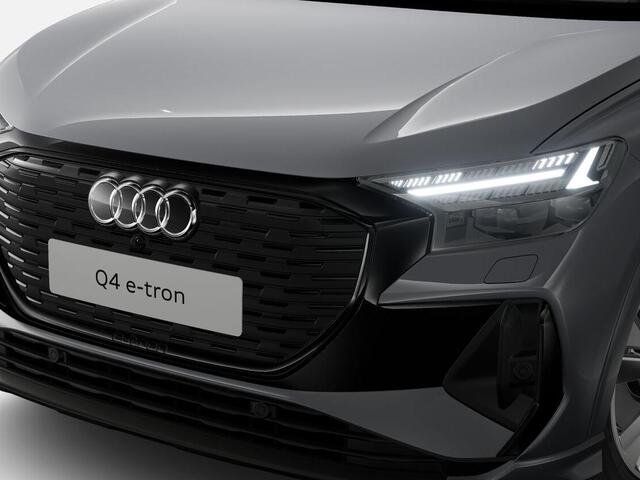 Audi Q4 Sportback e-tron 40 S Edition 204 PK · Trekhaak elek. wegklapbaar · Stuurverwarming · Glazen panoramadak