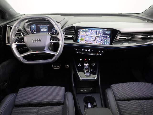 Audi Q4 Sportback e-tron 40 S edition 77 kWh 204pk | SoH 98% | Navigatie | Stoelverwarming | Dynamic pakket | 20 inch lichtmetalen velgen | Optiek pakket zwart