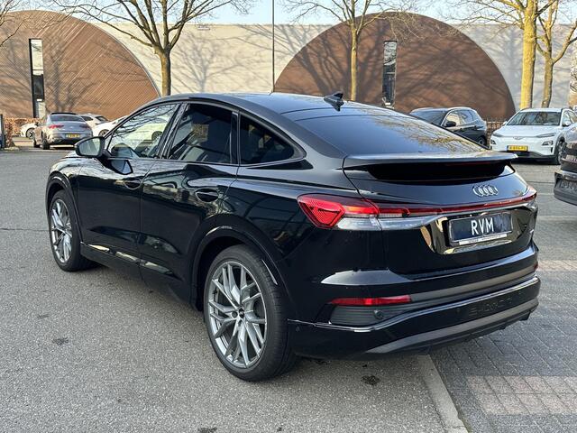 Audi Q4 Sportback e-tron 50 quattro S edition 77 kWh S-LINE BINNEN + BUITEN| SOH 93% | LEER |MATRIX LED| ADAPTIVE CRUISE CONTROL | ELEKTRISCHE ACHTERKLEP| CAMERA| 21 INCH!