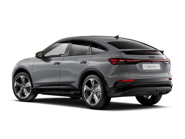 Audi Q4 Sportback e-tron 45 quattro S Edition 82 kWh | 286 PK | SoH 100% | Trekhaak | Panoramadak | 360 graden camera | Head-up display | S line | 21" LM velgen |