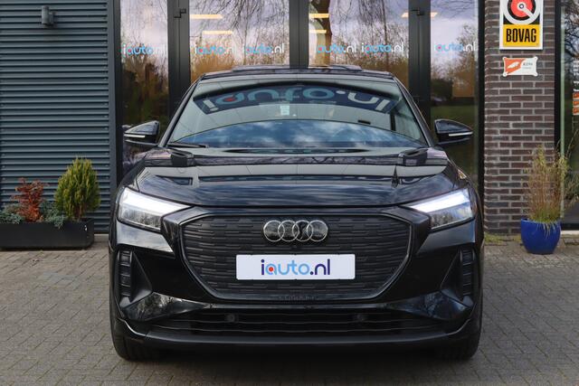 Audi Q4 Sportback e-tron 50 quattro Advanced edition 77 kWh Optiek Zwart Pano/Keyless/Navi+/Elek. stoelen+mem/CarPlay/ACC/21"/Trekhaak wegkl.