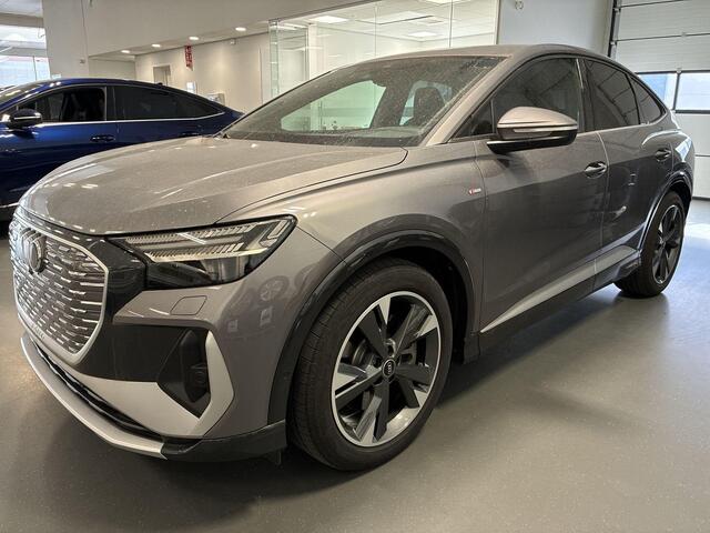 Audi Q4 Sportback e-tron 45 quattro S Edition 77 kWh 265pk · SOH 94,5% · Camera · Matrix LED · Warmtepomp · Head-Up Display · Keyless · Elek. Achterklep · 20"Velgen ·