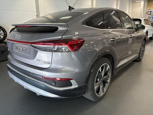 Audi Q4 Sportback e-tron 45 quattro S Edition 77 kWh 265pk · SOH 94,5% · Camera · Matrix LED · Warmtepomp · Head-Up Display · Keyless · Elek. Achterklep · 20"Velgen ·