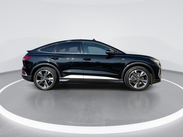 Audi Q4 Sportback e-tron 40 S Line 82kWh / 204pk · Apple/Android Car Play · Adaptive Cruise Control · Navigatie · SONOS · Camera + Parkeersensoren · Drive select · Garantie t/m 26-09-2026 of 60000km