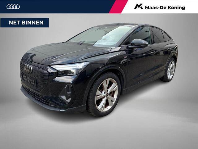 Audi Q4 Sportback e-tron 40 204pk S edition 77 kWh · SOH 97,1% · Apple/Android Car Play · Camera · Adaptive Cruise Control · 20'' · Navigatie · Head-up Display ·