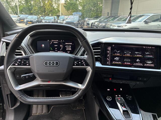 Audi Q4 Sportback e-tron 40 204pk S edition 77 kWh · SOH 97,1% · Apple/Android Car Play · Camera · Adaptive Cruise Control · 20'' · Navigatie · Head-up Display ·