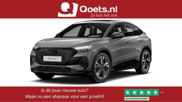 Audi Q4 Sportback e-tron 50 quattro S edition 77 kWh Trekhaak - Panoramdak - Adaptieve Cruise Control - Comfortpakket - MMI navigatie pro - Sonos - Assistentiepakket plus - Sportonderstel - Sportstoelen -