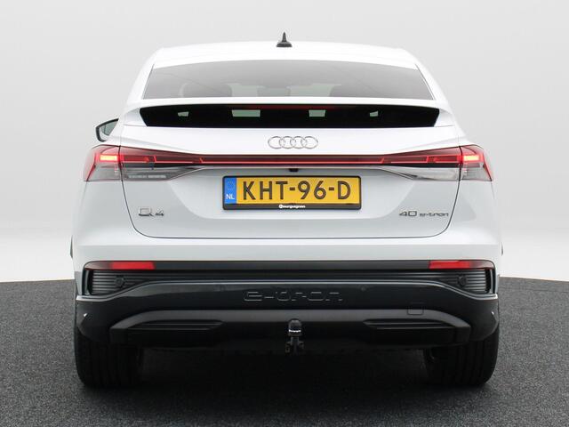 Audi Q4 Sportback e-tron 40 Advanced edition 77 kWh 204 Pk | Trekhaak | Stoelverwarming | Camera | Adaptive Cruise | CarPlay | Matrix LED | 19 Inch | 55.161 Km !!