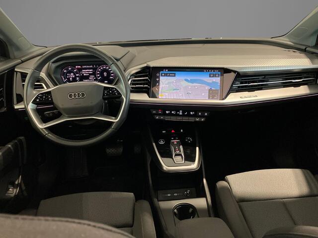 Audi Q4 Sportback e-tron 40 Advanced 204pk 82 kWh · Panoramadak · Trekhaak · Stoelverwarming · Apple/Android Car Play · Sportstoelen · Navigatie ·