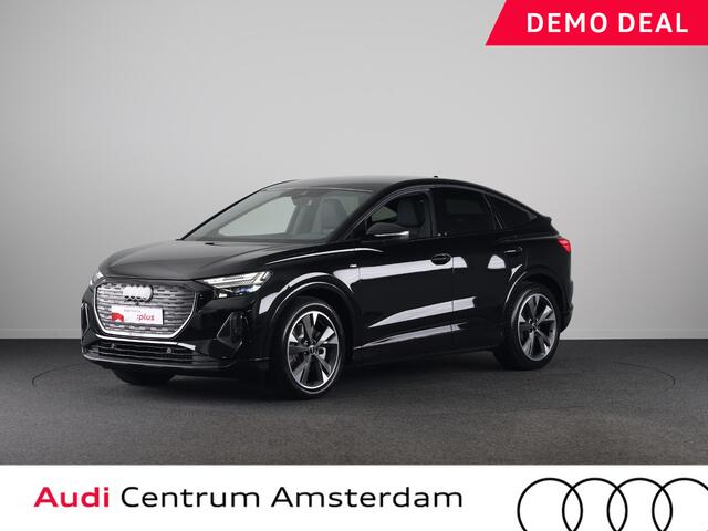 Audi Q4 Sportback e-tron 45 quattro S Edition Competition 82 kWh 286pk | Navigatie | 20 inch lichtmetalen velgen | Adaptive cruise controle | Zwart Optiek