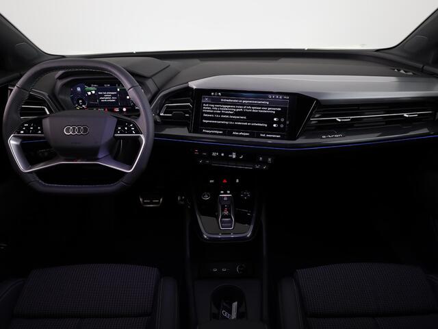 Audi Q4 Sportback e-tron 45 quattro S Edition Competition 82 kWh 286pk | Navigatie | 20 inch lichtmetalen velgen | Adaptive cruise controle | Zwart Optiek