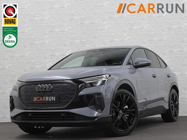 Audi Q4 Sportback e-tron 40 S-Line 77 kWh | Sportstoelen | H-Leder | ACC | Lane ass. | Virtual + | Black-Optic | Stoelverwarming | Camera | Matrix-Led | Getint Glas | Zwarte Hemelbekleding | MMi+ | 3-Zone Clima | Bovag Garantie |