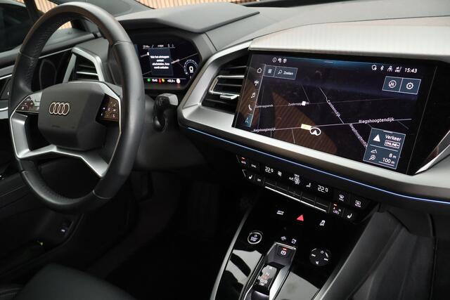 Audi Q4 Sportback e-tron 40 Advanced edition 82 kWh Leder Sportstoelen Stoelverwarming ACC 360Camera Navigatie