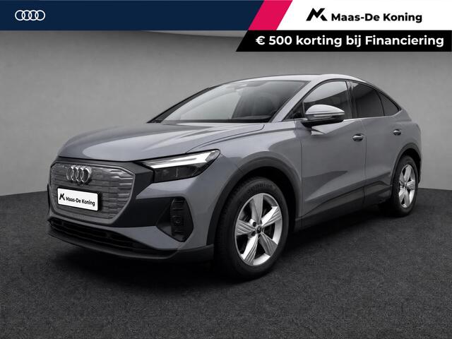 Audi Q4 Sportback e-tron 40 204pk Edition 77 kWh · SOH 95,8% · Camera · Apple/Android Car Play · Cruise Control Adaptief · P-Sensoren · Elek. Achterklep · 19'' Inch ·