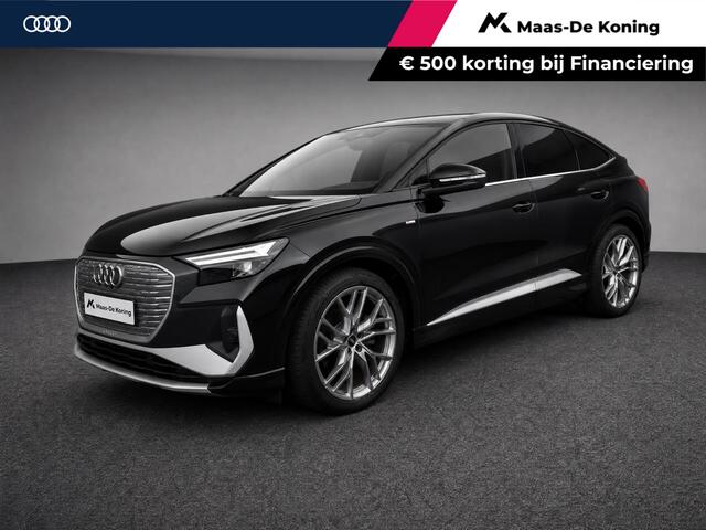 Audi Q4 Sportback e-tron 35 S edition 55 kWh / 170pk · Panoramadak · Apple/Android Car Play · Lederen bekleding · Stoelverwarming · 21'' Velgen ·