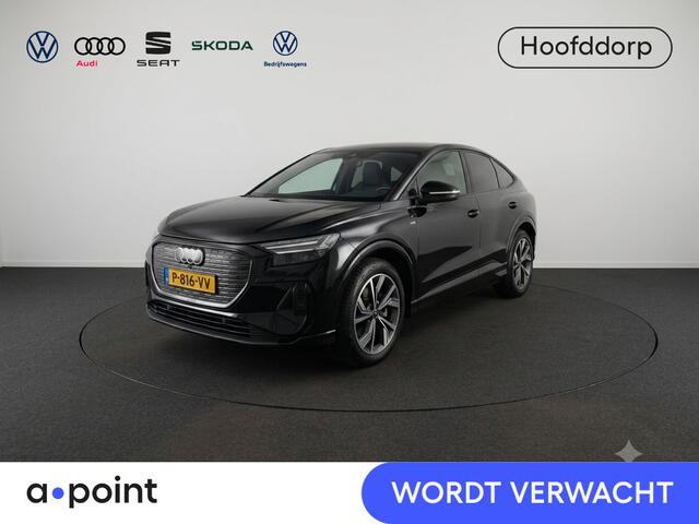 Audi Q4 Sportback e-tron 40 Launch edition Advanced 77 kWh 204 pk | SOH 96,17% | Navigatie | Warmtepomp | Parkeersensoren | Achteruitrijcamera | Adaptieve cruise control | Matrix LED koplampen |