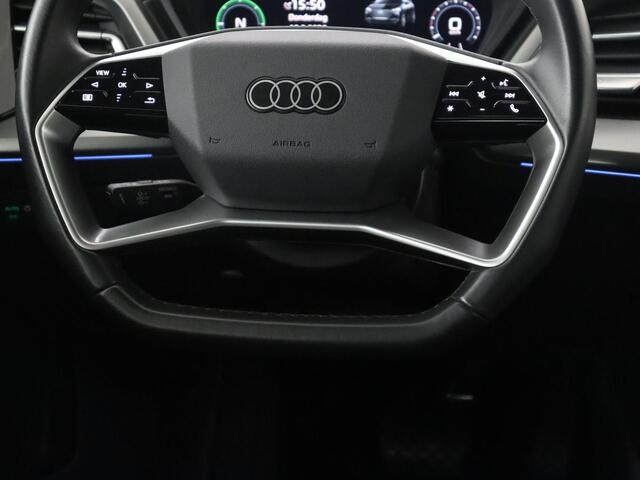 Audi Q4 Sportback e-tron 40 Advanced edition 77 kWh | SOH 93,3% | Leder | Adaptive cruise | Stoelverwarming | Trekhaak | Camera | Park assist | Climate control | Full LED