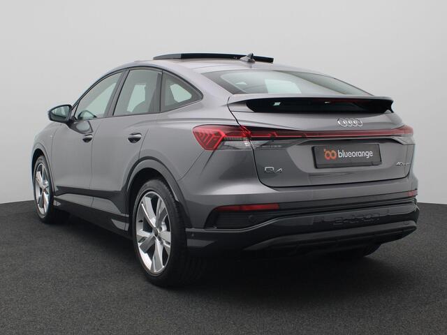 Audi Q4 Sportback e-tron 40 S edition 77 kWh 204PK Aut. SOH 92,47%, Panoramadak, Head-Up Display, Achteruitrijcamera, Sonos Audio, Matrix LED-Verlichting, Keyless, Elektr. Achterklep, 19" LM Velgen