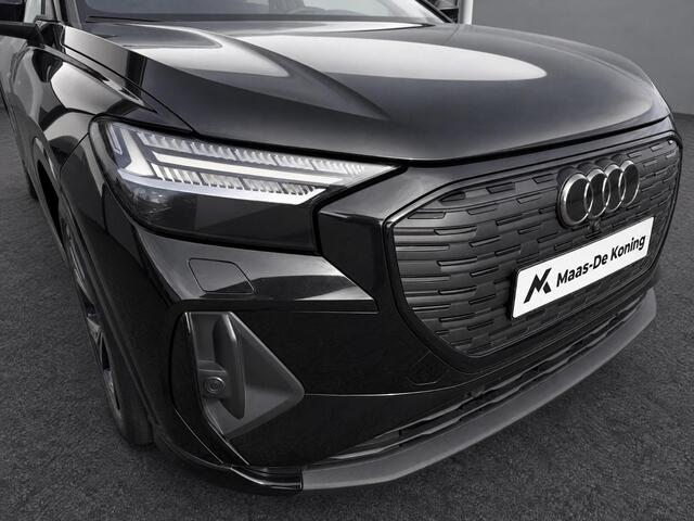 Audi Q4 Sportback e-tron 45 quattro 82 kWh / 285pk S Edition · SONOS · Trekhaak · Camera · Elektrische stoelverstelling · Stoelverwarming · Apple/Android Car Play · 20'' ·