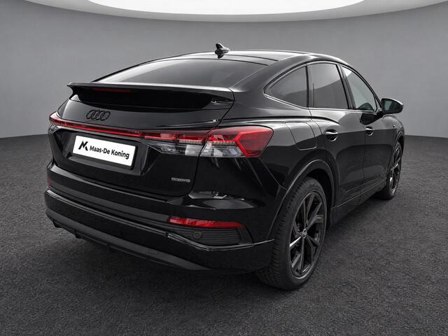 Audi Q4 Sportback e-tron 45 quattro 82 kWh / 285pk S Edition · SONOS · Trekhaak · Camera · Elektrische stoelverstelling · Stoelverwarming · Apple/Android Car Play · 20'' ·