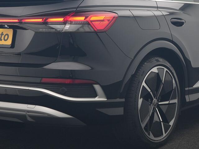 Audi Q4 Sportback e-tron 35 S Line 55 kWh 170pk Dealer O.H. | Panodak | Adaptive Cruise | Camera | Matrix LED | Lederen Comfortstoelen Verwarmd | Virtual Cockpit | Lane Assist | DAB | 21"L.M |