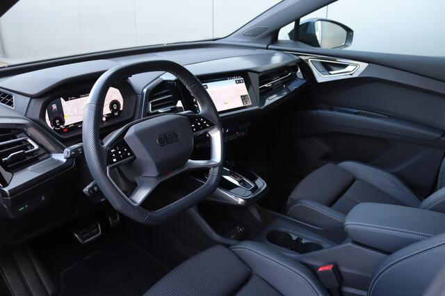 Audi Q4 e-tron 35 S edition 55 kWh Black Optiek S-Line/Sonos/LED/ACC/Camera/Leder/Elek. klep/21"