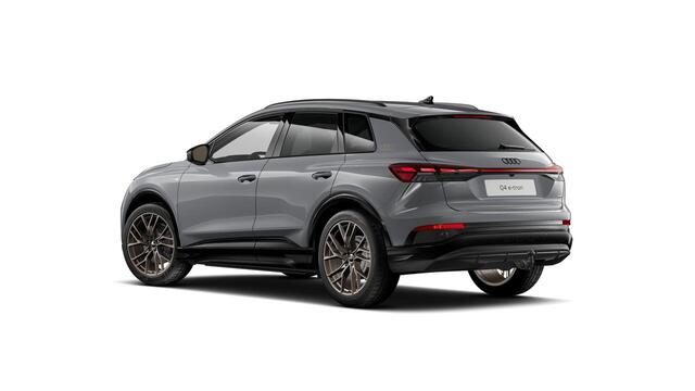 Audi Q4 e-tron 45 quattro S Edition 82 kWh | 286 PK | SoH 100% | Trekhaak | Matrix LED koplampen | Warmtepomp | 21" LM velgen | S line |