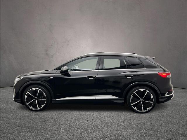 Audi Q4 e-tron 50 quattro Launch edition S Competition 77 kWh | Panoramadak | Head-Up | Sport-Plusstoelen| Ambient-lightning | Stoelverwarming | Elekt.stoelen+Memory | Sonos |