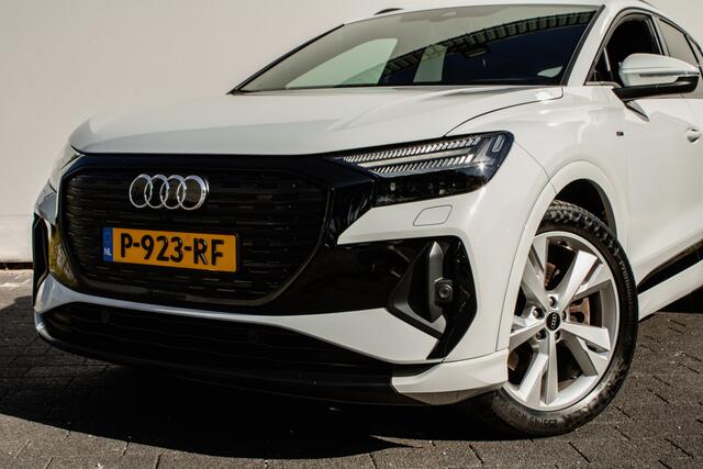 Audi Q4 e-tron 40 Launch edition S Competition 77 kWh Camera/ Carplay/ Navigatie/ 20" Lmv/ Sportstoelen/ Full led/ Stoelverwarming/ Adapt. cruise