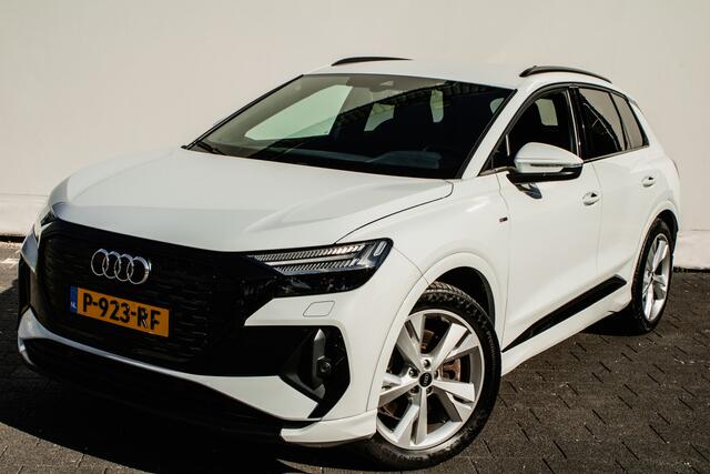 Audi Q4 e-tron 40 Launch edition S Competition 77 kWh Camera/ Carplay/ Navigatie/ 20" Lmv/ Sportstoelen/ Full led/ Stoelverwarming/ Adapt. cruise